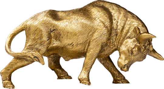 immagine statua toro oro